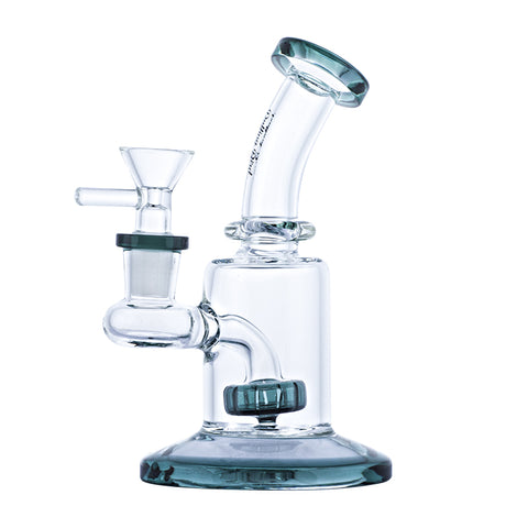 6" Mini Showerhead Perc Glass Dab/Wax Rig For Sale | Free NZ Shipping