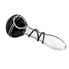 Handmade Spiral Glass Spoon Pipe For Sale | Smoke Shop | Free NZ Shipping