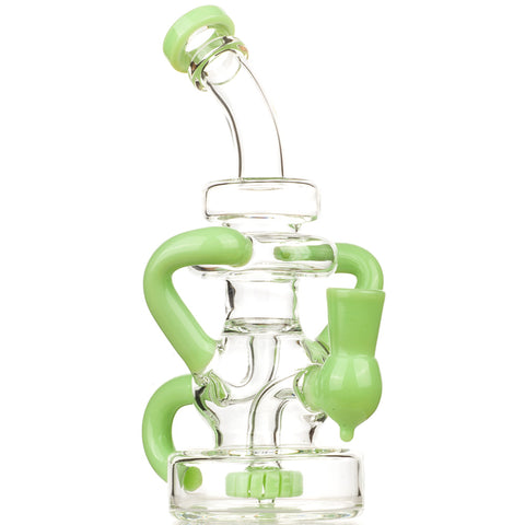 Quartz Enail W/ Recycler Showerhead Perc Dab Rig Bundle