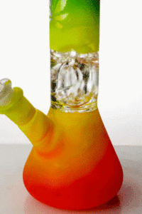 8″ rasta dome percolator beaker water bong
