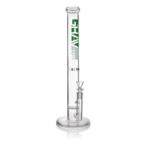 Grav Labs 16″ Stemless Water Pipe w/Honey Comb Disc – Clear