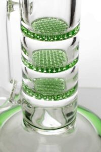 18" Ghost Triple Flat Diffuser | Glass Bongs For Sale | Free NZ Shipping