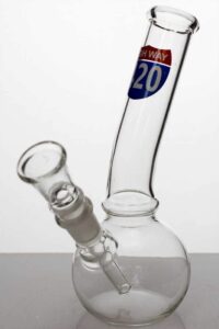7″ glass water bong with bowl stem
