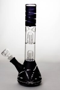 12" Double Dome Perc Beaker Bong | Cheap Bong For Sale | Free NZ Shipping