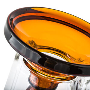 10.2″ Orange Gas Mask Perc Glass Dab Rig | For Sale | Free NZ Shipping