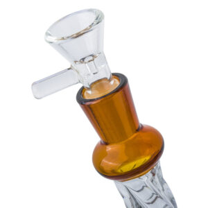 10.2″ Orange Gas Mask Perc Glass Dab Rig | For Sale | Free NZ Shipping