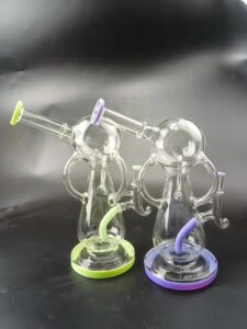 10″ Artsy Recycler Glass Bong