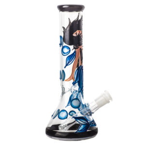 10 Mermaid Pattern Beaker Glass Bong  Bongs For Sale  Free NZ Shipping