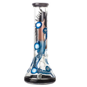 10 Mermaid Pattern Beaker Glass Bong  Bongs For Sale  Free NZ Shipping