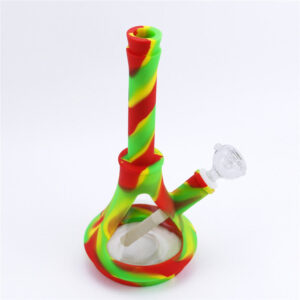 10" Silicone Glass Chamber Beaker Water Bong For Sale | Free NZ Shipping