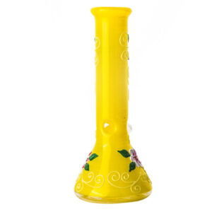10 Yellow Glass Beaker Bong  Portable Bongs For Sale  Free NZ Shipping