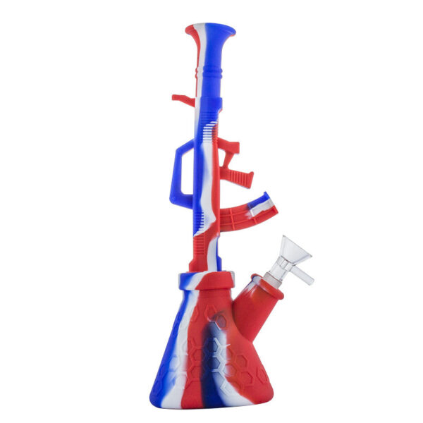 11.4" 2-in-1 Silicone Gun Bong/Nectar Collector | Water Pipes For Sale
