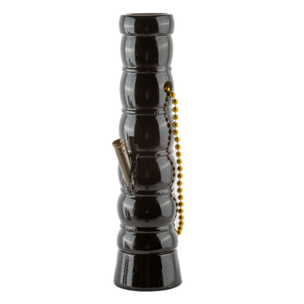 11" Black Curved Wooden Bong | Water Pipes For Sale | Free NZ Shipping