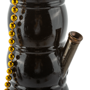 11" Black Curved Wooden Bong | Water Pipes For Sale | Free NZ Shipping
