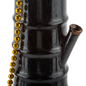 11" Black Wooden Water Bong For Dry Herbs For Sale | Free NZ Shipping