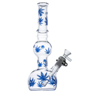 11" Marijuana Leaf Glass Bong | Water Pipes For Sale | Free NZ Shipping