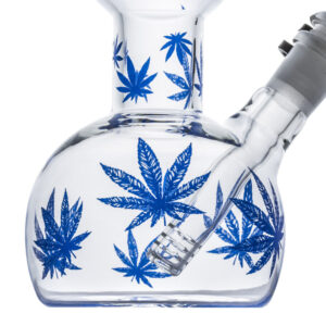 11" Marijuana Leaf Glass Bong | Water Pipes For Sale | Free NZ Shipping