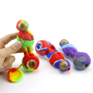 Silicone Honey Straw Astronauts Landing Moon Design