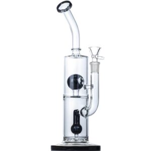 12" 8-Ball Perc Glass Bong | Best Heady Bongs For Sale | Free NZ Shipping