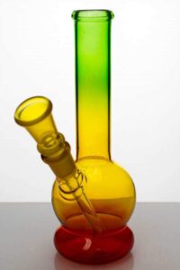 7″ glass water bong with bowl stem
