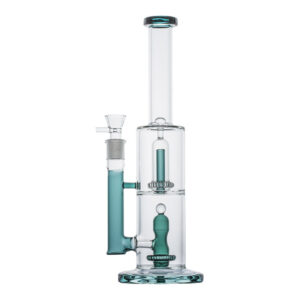 13.8" Double Showerhead Perc Glass Bong | For Sale | Free NZ Shipping
