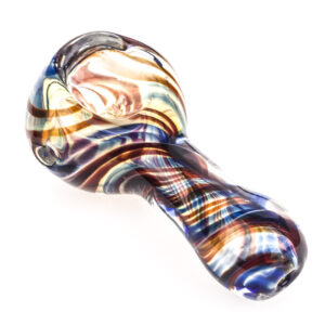 Handmade Swirl Fumed Glass Spoon Pipe | Best Smoke Shop |Free NZ Shipping
