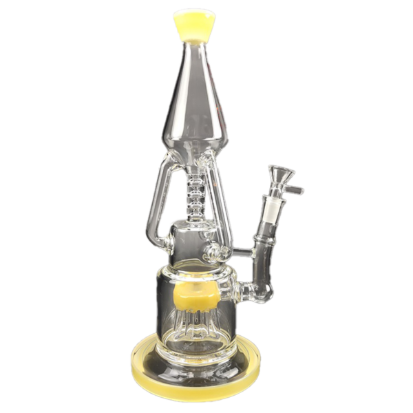 13" Multiple Perc Recycler Water Glass Bong For Sale | Free NZ Shipping