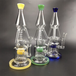 13" Multiple Perc Recycler Water Glass Bong For Sale | Free NZ Shipping