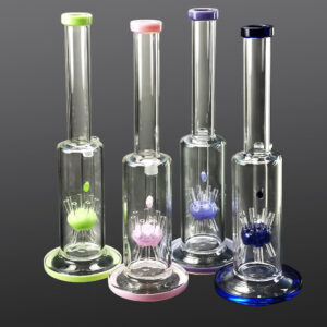 13" Straight Sprinkler Perc Glass Bong/Bongs For Sale | Free NZ Shipping