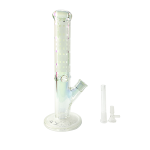 14" Colored Straight Tube Glass Bong/Bongs For Sale | Free NZ Shipping