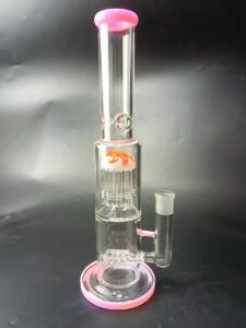 14 Double Percolator Glass BongWater Pipes For Sale  Free NZ Shipping
