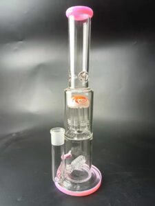 14 Double Percolator Glass BongWater Pipes For Sale  Free NZ Shipping