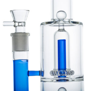 14" Double Showerhead Perc Glass Water Bong For Sale | Free NZ Shipping