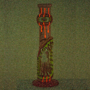 14" Glow-In-The-Dark Horror Glass Bong/Bongs For Sale | Free NZ Shipping