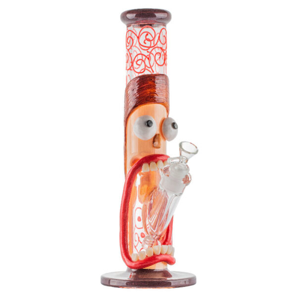 14" Glow-In-the-Dark Rick&Morty Glass Bong For Sale | Free NZ Shipping