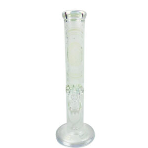 14" Printed Straight Tube Glass Water Bong For Sale | Free NZ Shipping