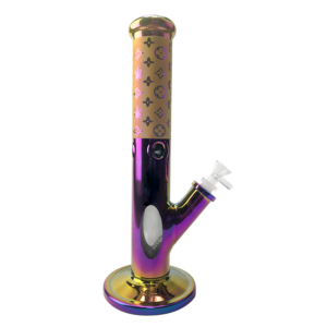 14" Straight Neck Painting Glass Bong/Bongs For Sale | Free NZ Shipping