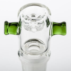 14mm Male Bong Bowl With Green Handles | For Sale | Free NZ Shipping