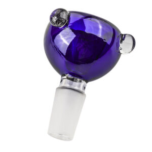 14mm Male Cobalt Round Bong Bowl