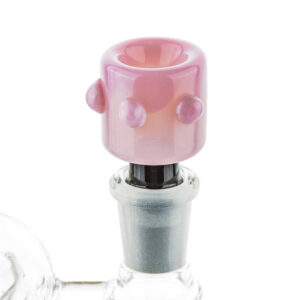 14mm Male Pink&Black Bong Bowl With Handles | For Sale | Free NZ Shipping