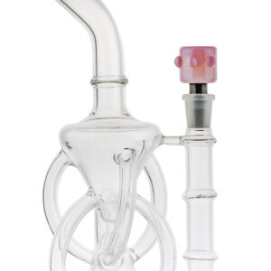 14mm Male Pink&Black Bong Bowl With Handles | For Sale | Free NZ Shipping