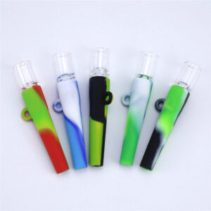 Portable Mini Silicone Hand Pipe With Glass Bowl
