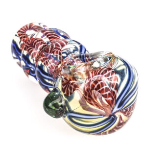 Chunky Fumed Glass Pipe w/ Marble | Weed Bowls For Sale |Free NZ Shipping