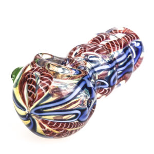Chunky Fumed Glass Pipe w/ Marble | Weed Bowls For Sale |Free NZ Shipping