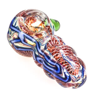 Chunky Fumed Glass Pipe w/ Marble | Weed Bowls For Sale |Free NZ Shipping