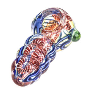 Chunky Fumed Glass Pipe w/ Marble | Weed Bowls For Sale |Free NZ Shipping
