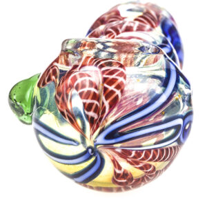 Chunky Fumed Glass Pipe w/ Marble | Weed Bowls For Sale |Free NZ Shipping