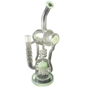 15" Spiral Coil Recycler Bong/Water Pipes For Sale | Free NZ Shipping