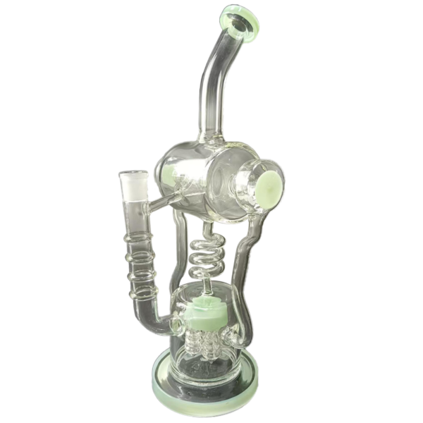 15" Spiral Coil Recycler Bong/Water Pipes For Sale | Free NZ Shipping