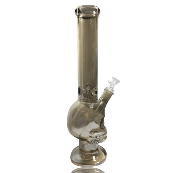 15" Straight Skull Glass Bong | Water Pipes For Sale | Free NZ Shipping